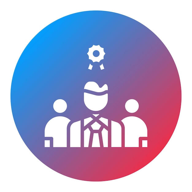 Imagen vectorial del icono de recompensa del empleado Se puede utilizar para la gestión del personal