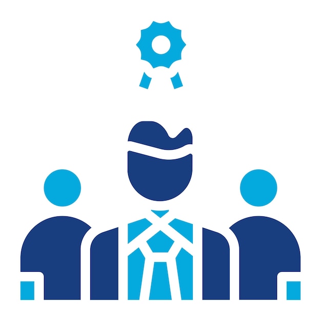 Imagen vectorial del icono de recompensa del empleado Se puede utilizar para la gestión del personal