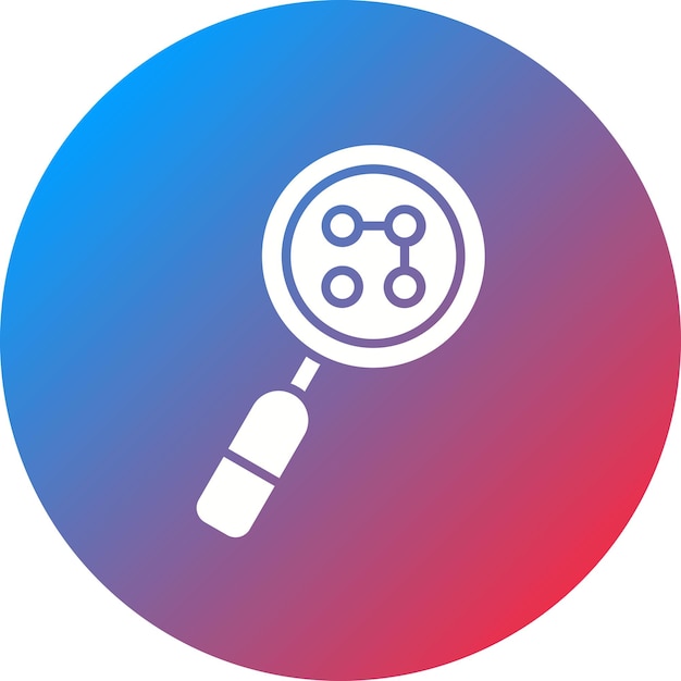 Imagen vectorial de icono de reconocimiento de patrones Puede utilizarse para la bioingeniería
