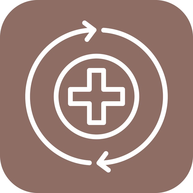 La imagen vectorial del icono de recuperación se puede utilizar para la adicción