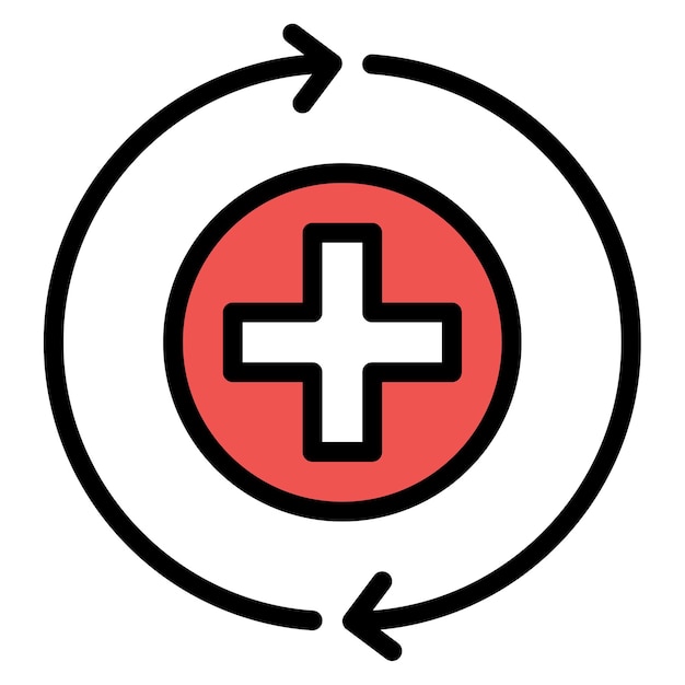 La imagen vectorial del icono de recuperación se puede utilizar para la adicción