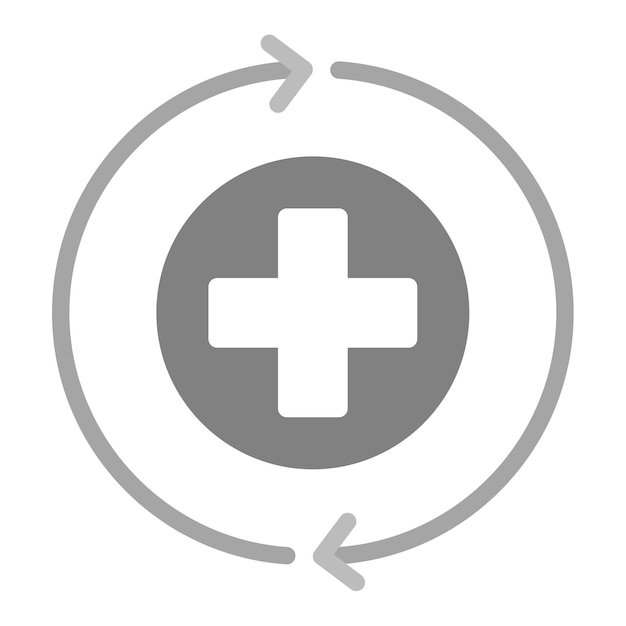 La imagen vectorial del icono de recuperación se puede utilizar para la adicción