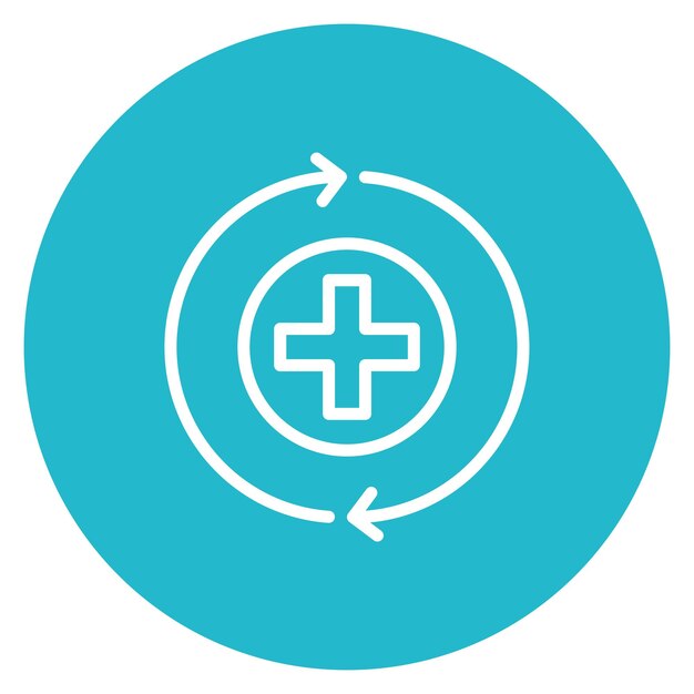 La imagen vectorial del icono de recuperación se puede utilizar para la adicción