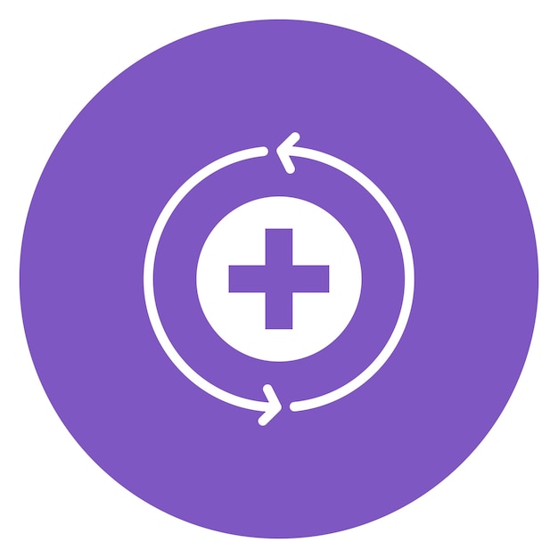 Imagen vectorial del icono de recuperación Se puede utilizar para Fitness