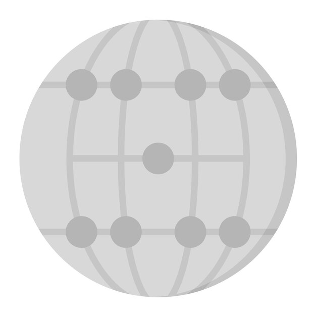 Imagen vectorial de icono de red global Puede utilizarse para negocios y oficinas