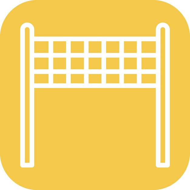 Imagen vectorial de icono de red Se puede usar para voleibol