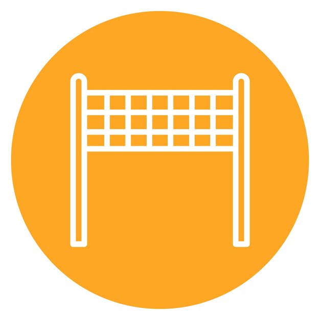 Imagen vectorial de icono de red Se puede usar para voleibol