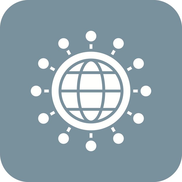 La imagen vectorial del icono de la red se puede utilizar para Big Data