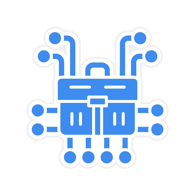 Imagen vectorial de icono de red Se puede utilizar para la búsqueda de empleo
