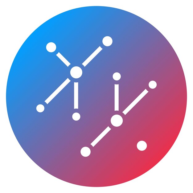 La imagen vectorial del icono de la red se puede utilizar para la ciencia de datos