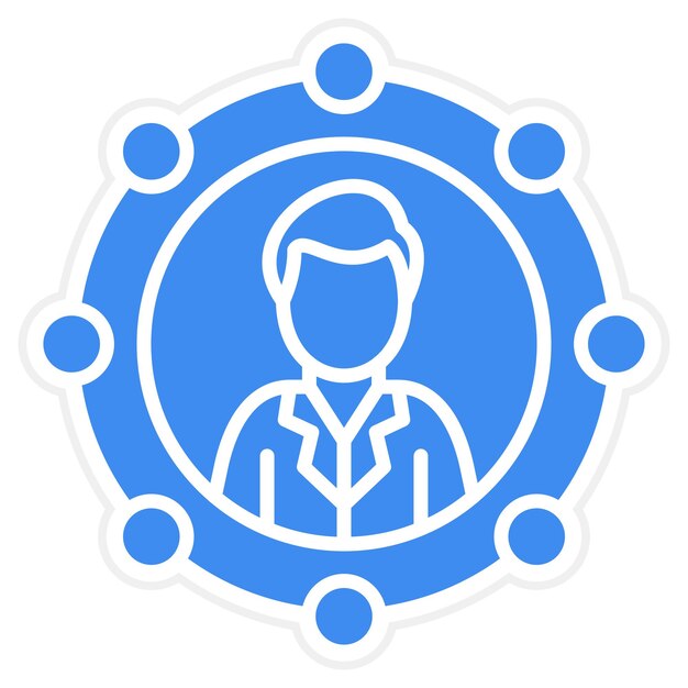 Imagen vectorial de icono de red Se puede utilizar para el inicio de negocios