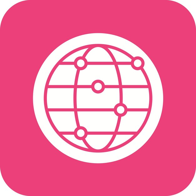Imagen vectorial de icono de red Se puede utilizar para el marketing
