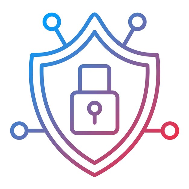 Imagen vectorial del icono de la red de seguridad Se puede utilizar para la seguridad