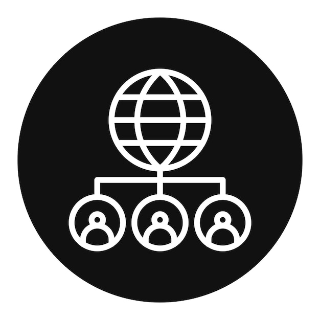 Imagen vectorial de icono de red sombría Se puede usar para Corrupción