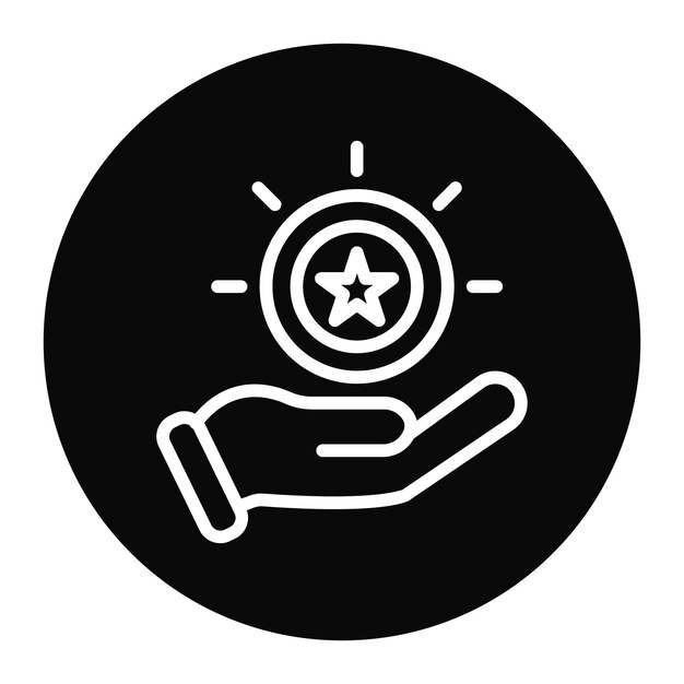 Imagen vectorial del icono de Redeem Point Se puede utilizar para la tienda web
