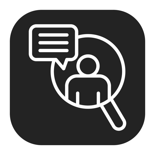 Imagen vectorial del icono de referencias Puede utilizarse para el currículum vitae