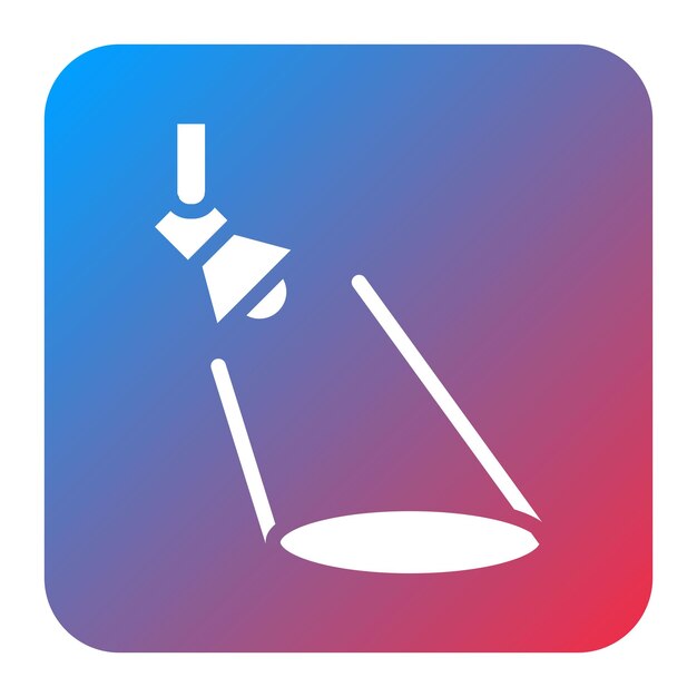 La imagen vectorial del icono del reflector se puede utilizar para el rescate y la respuesta