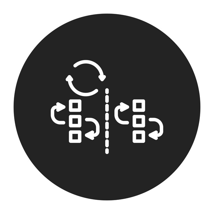 Vector imagen vectorial del icono de reflexión puede utilizarse para el plan de acción