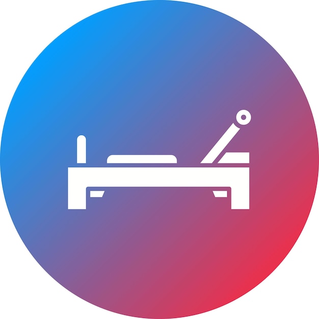 Imagen vectorial del icono del reformador Se puede usar para Pilates