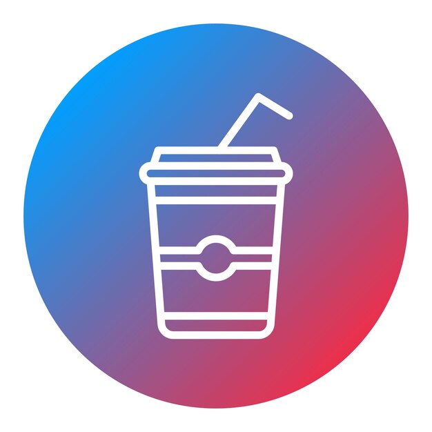 Imagen vectorial del icono de refrescos Se puede usar para Beach Resort