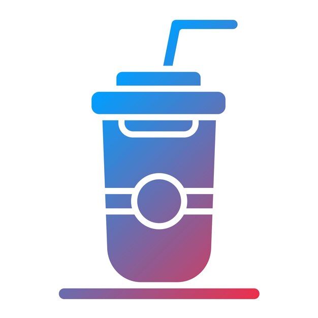 Imagen vectorial del icono de refrescos Se puede usar para la comida callejera