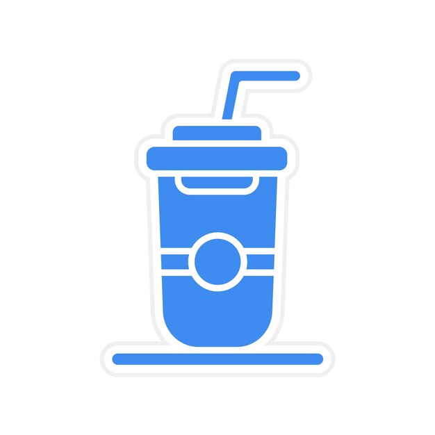 Imagen vectorial del icono de refrescos Se puede usar para la comida callejera