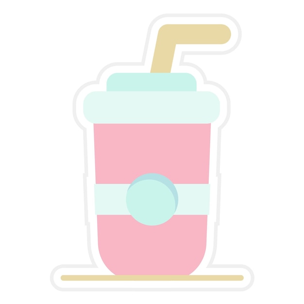 Imagen vectorial del icono de refrescos Se puede usar para la comida callejera