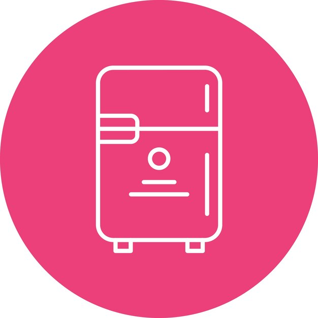 Imagen vectorial del icono del refrigerador Se puede utilizar para la panadería