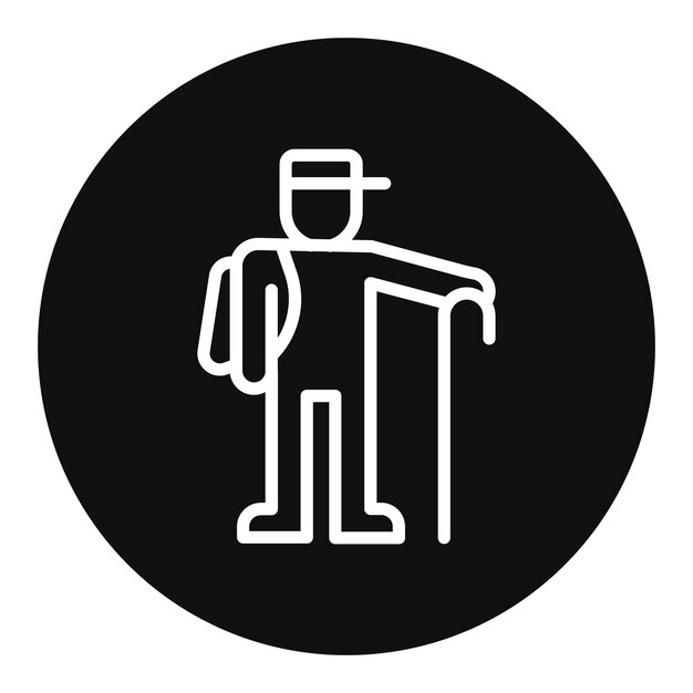 Imagen vectorial del icono del refugiado Se puede usar para el Día Mundial del Refugiado