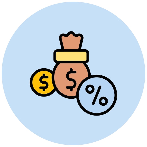 Imagen vectorial del icono del refugio fiscal Se puede utilizar para la banca