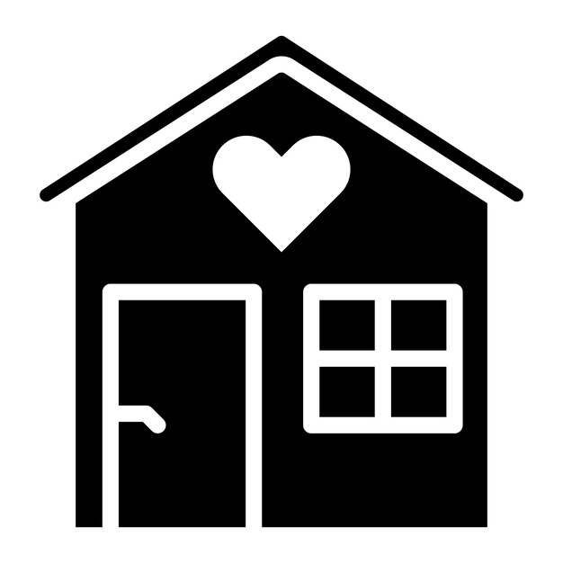 Imagen vectorial del icono del refugio Se puede usar para el Día Mundial del Refugiado