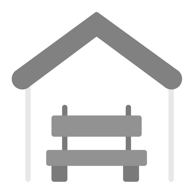 Imagen vectorial del icono del refugio Se puede usar para las personas sin hogar