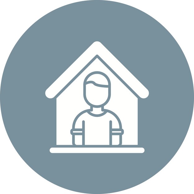 Imagen vectorial del icono del refugio Se puede usar para la supervivencia