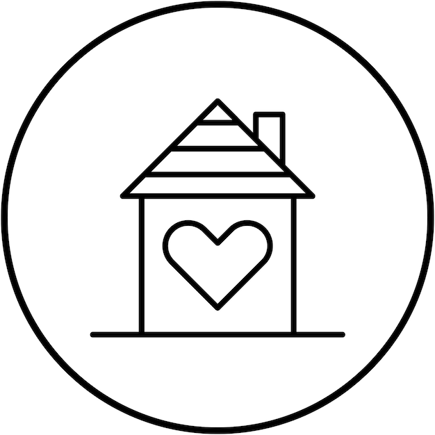 Imagen vectorial del icono del refugio Se puede utilizar para el tipo de casas