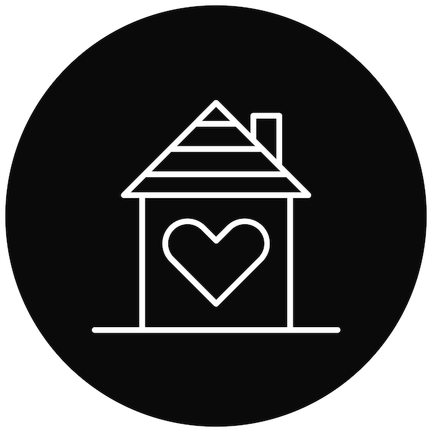 Imagen vectorial del icono del refugio Se puede utilizar para el tipo de casas