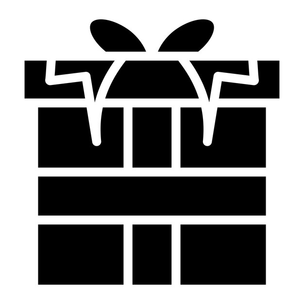 Imagen vectorial del ícono del regalo envuelto Se puede usar para el Carnaval