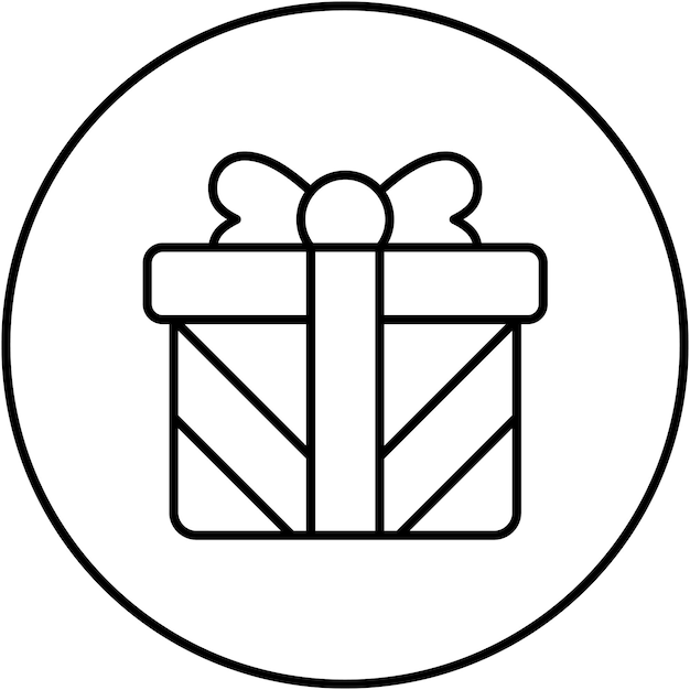 Imagen vectorial de icono de regalo Se puede usar para el comercio electrónico de moda
