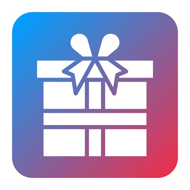 Imagen vectorial del icono del regalo Se puede utilizar para la herencia