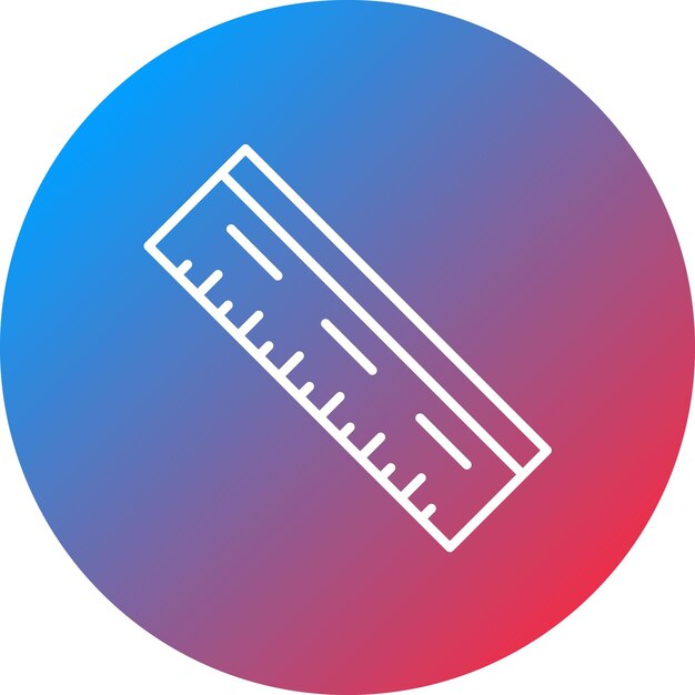 Imagen vectorial del icono de la regla Se puede utilizar para las herramientas