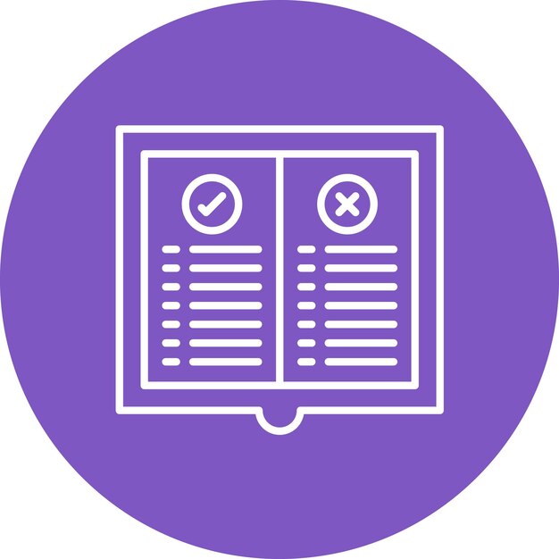 Imagen vectorial del icono de la regla Se puede utilizar para la legislación de la ley