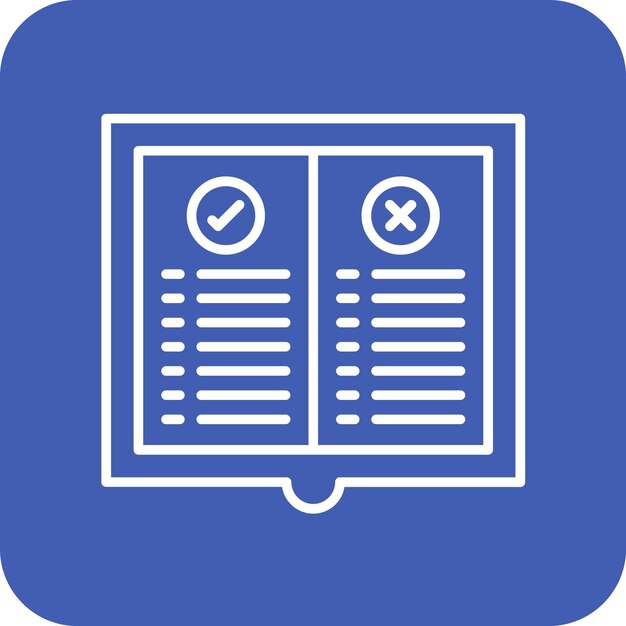 Imagen vectorial del icono de la regla Se puede utilizar para la legislación de la ley