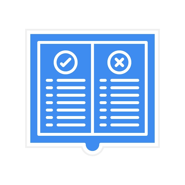 Imagen vectorial del icono de la regla Se puede utilizar para la legislación de la ley