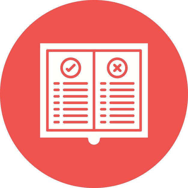 Imagen vectorial del icono de la regla Se puede utilizar para la legislación de la ley