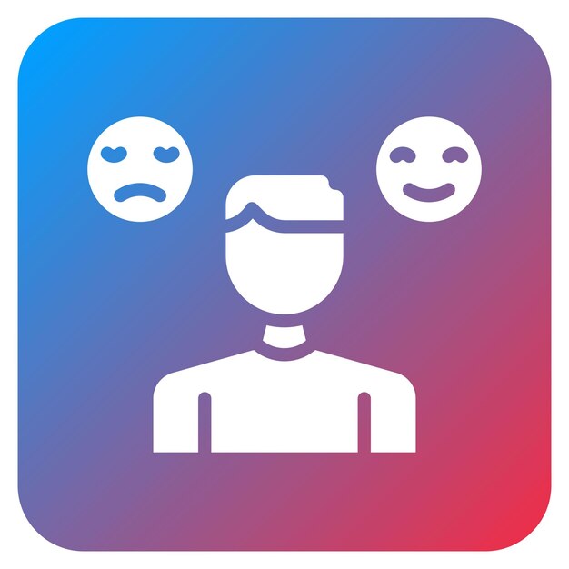 Imagen vectorial del icono de regulación emocional Se puede usar para el TDAH