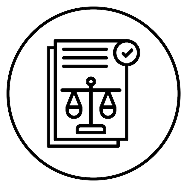 Imagen vectorial del icono de regulación Se puede utilizar para la compilación y la regulación