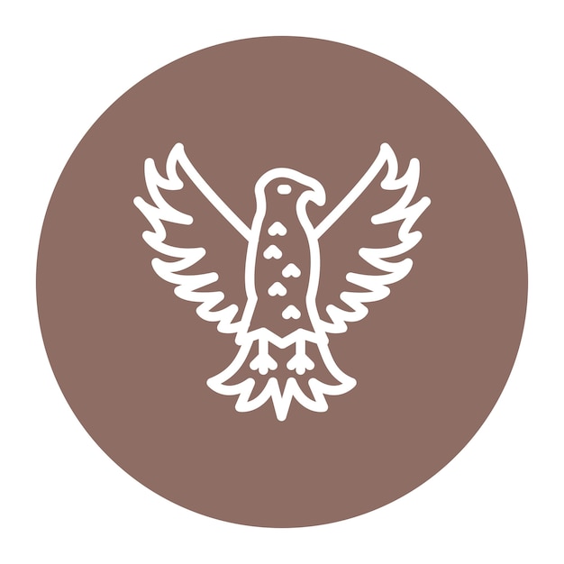 Imagen vectorial del icono del Reino del Halcón Se puede usar para el Imperio