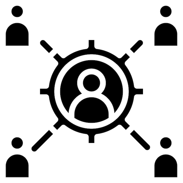Imagen vectorial del icono de la relación con el proveedor Se puede utilizar para la fabricación y la distribución