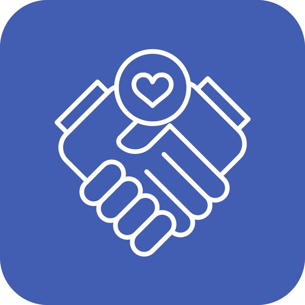 Imagen vectorial de icono de relación Se puede utilizar para la gestión empresarial