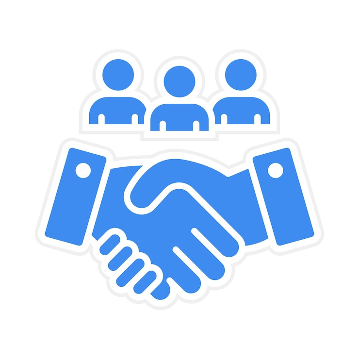 Vector imagen vectorial de icono de relaciones públicas se puede utilizar para el servicio de marketing en internet