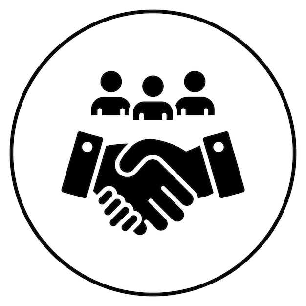 Imagen vectorial de icono de relaciones públicas Se puede utilizar para el servicio de marketing en Internet
